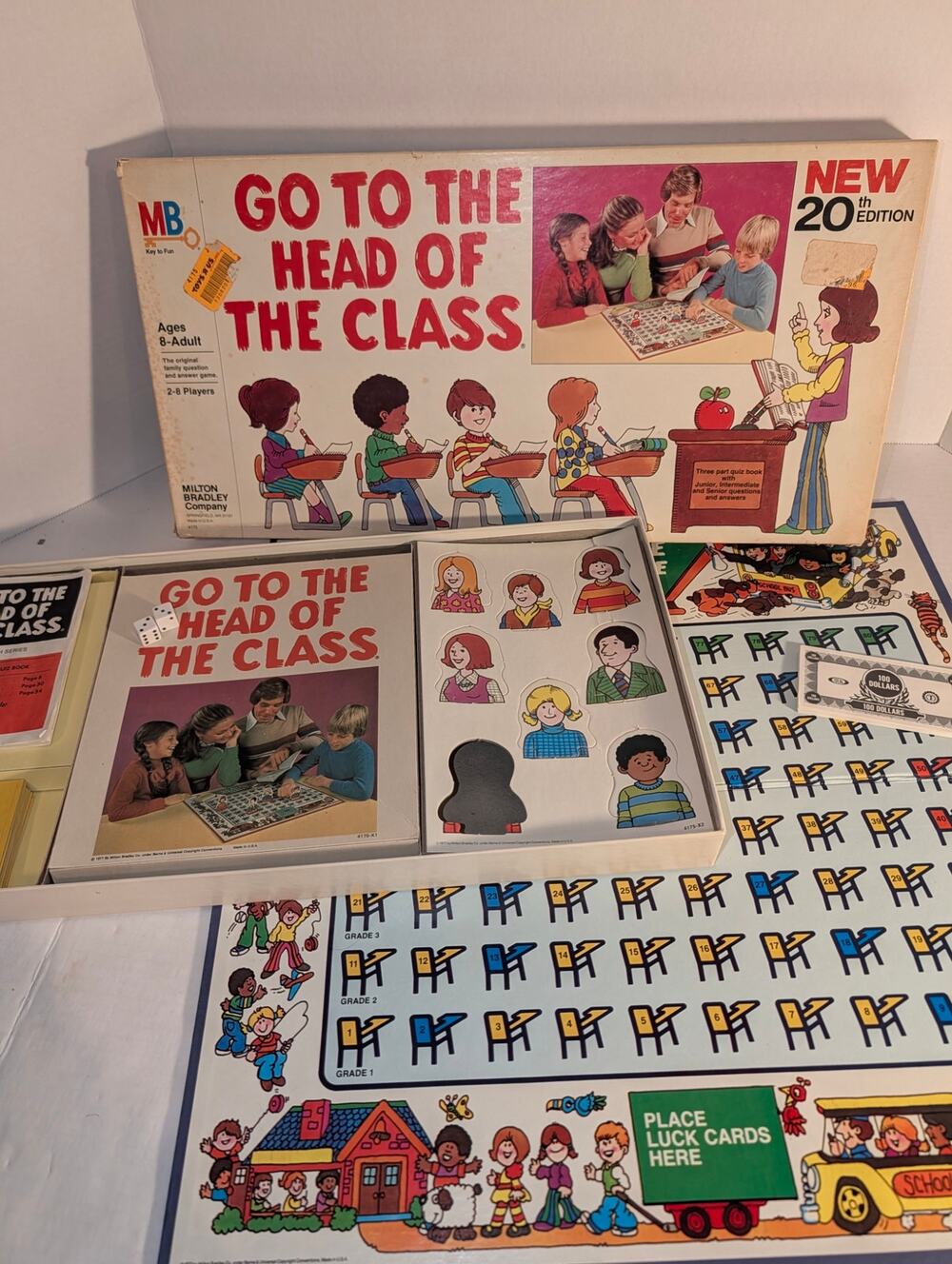 Vintage 1978 Go To The Head of the Class Board Game 20th anniversary Ed Complete